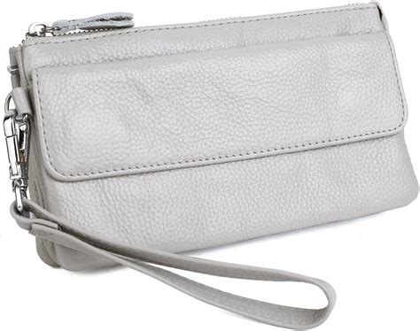 YALUXE Women's Leather Smartphone Wristlet Crossbody 